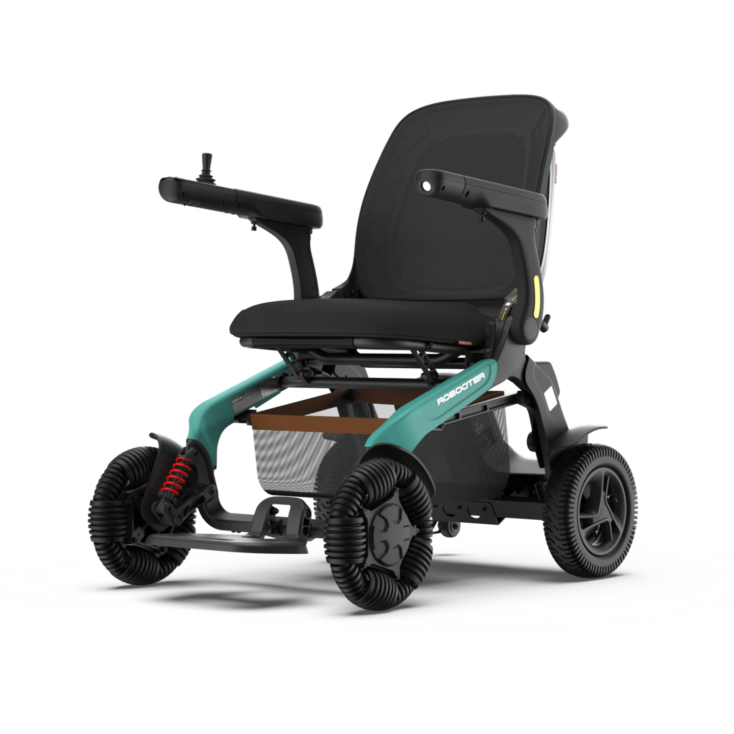 Robooter E60 All Terrain Smart Powerchair w/ Omni-Directional Wheels Green