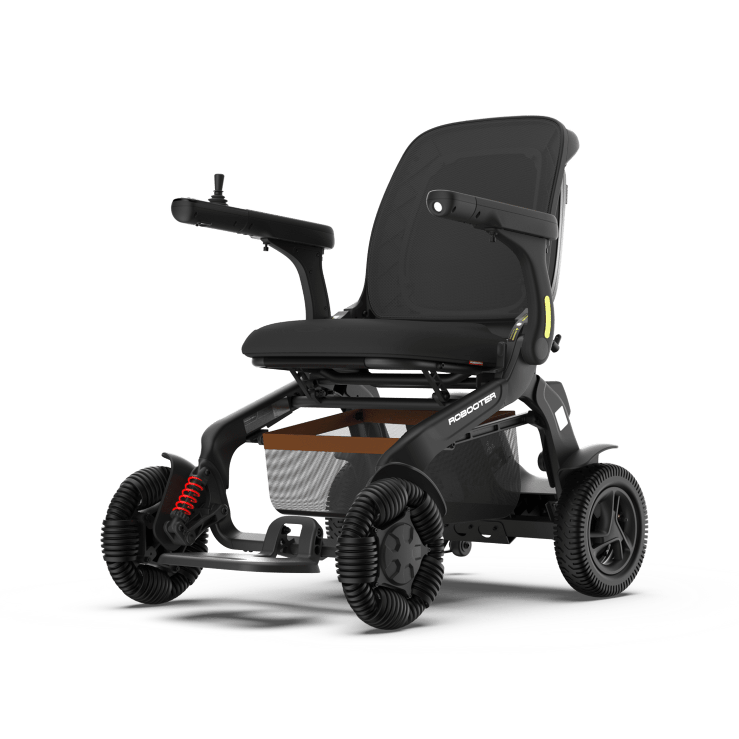 Robooter E60 All Terrain Smart Powerchair w/ Omni-Directional Wheels Black