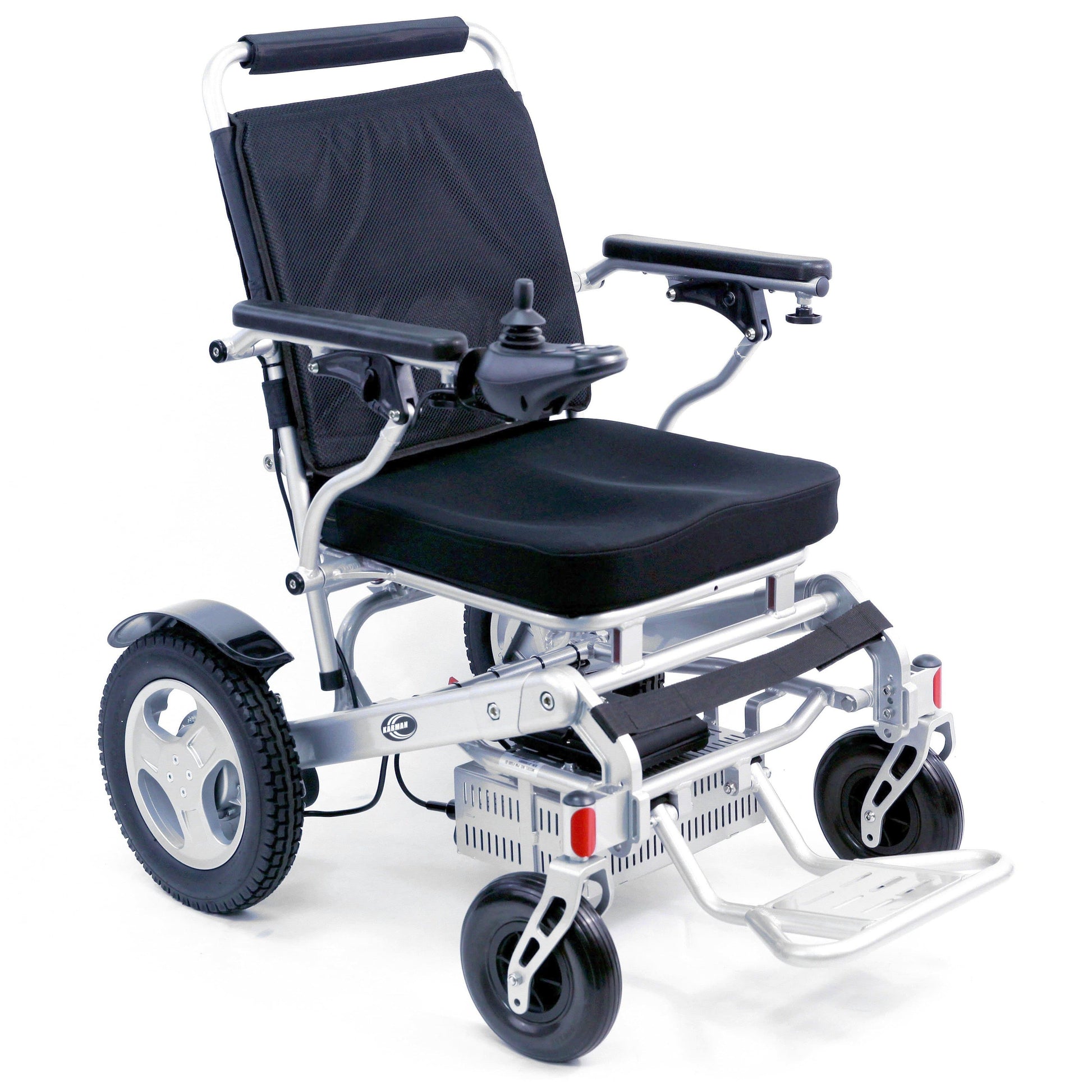 Karman Tranzit Go Foldable Lightweight Power Wheelchair Silver