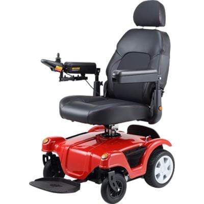Merits Compact FWD/RWD Dualer Power Wheelchair P312 Red