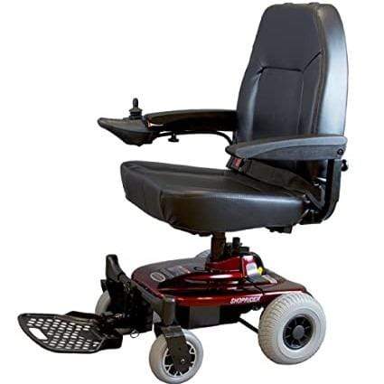 SHOPRIDER Smartie Power Wheelchair Burgundy