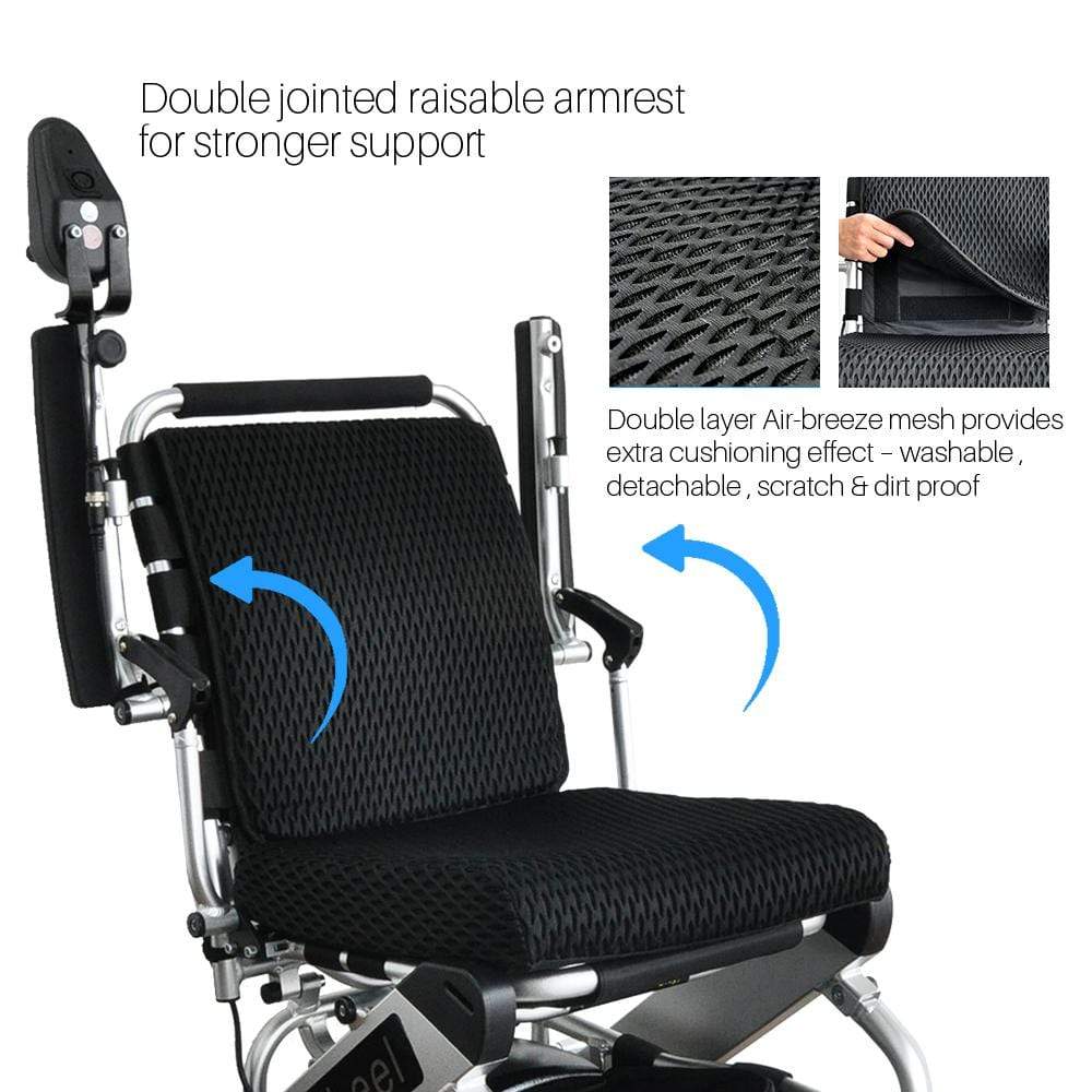 お得高品質■説明書付■PW-999UL chair 車椅子 折りたたみ 電動 車椅子 介護 世界最も軽い折り畳み電動車椅子 5秒折り畳み 電動車椅子