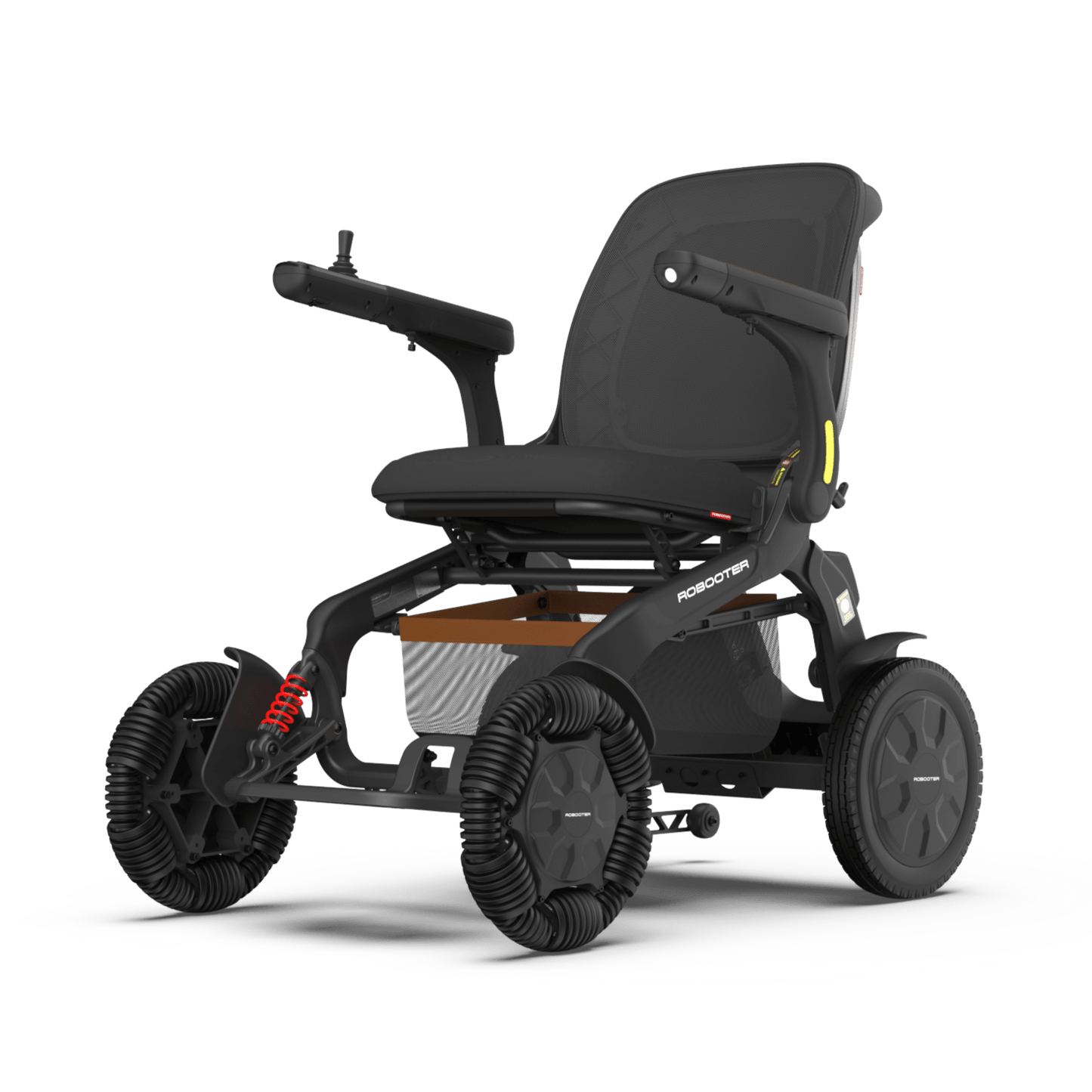 Robooter E60 Pro All Terrain Smart Powerchair w/ Omni-Directional Wheels Black